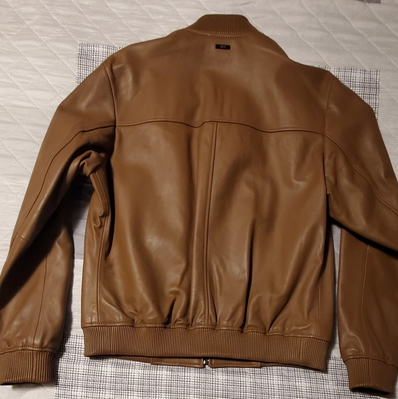 Brand new Boss leather bomber Jacket (Malban)Size 52 Read end of description - Picture 14 of 16